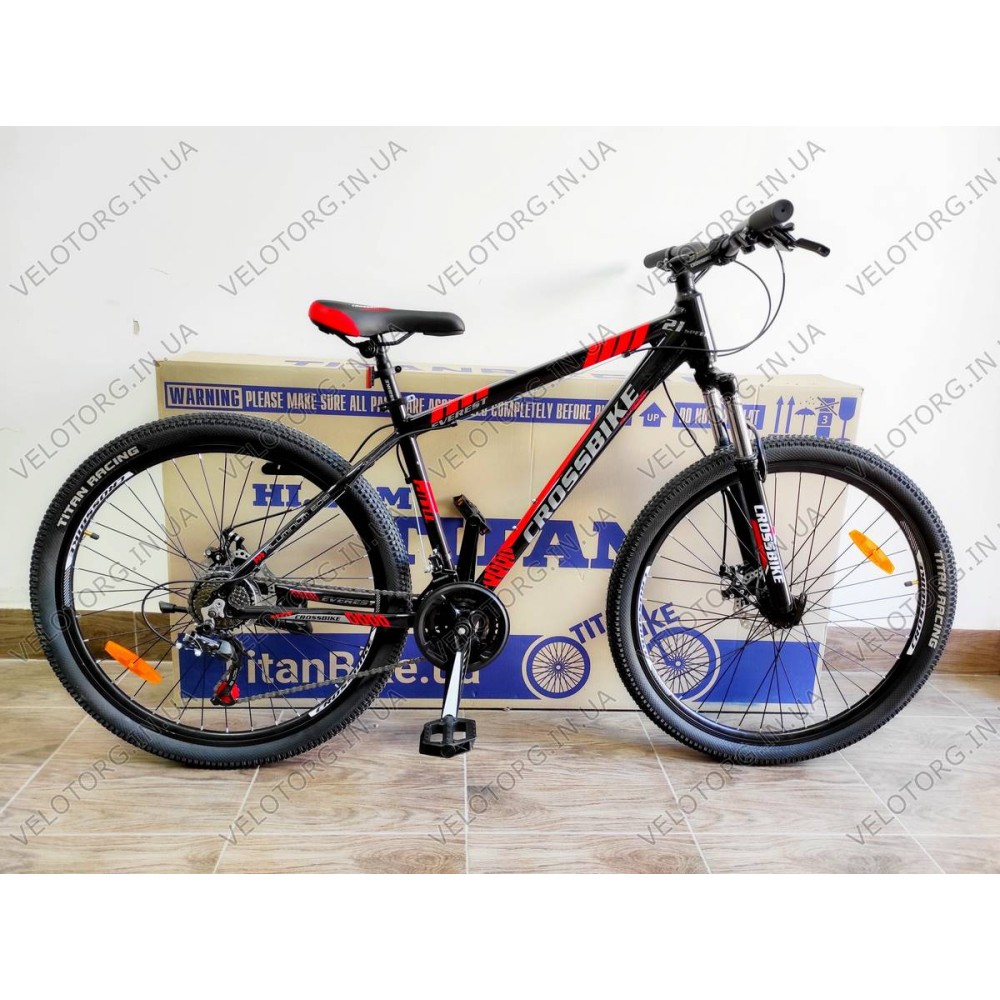 Купити Велосипед CrossBike Everest 27,5 Рама-17 black-red за ціною
